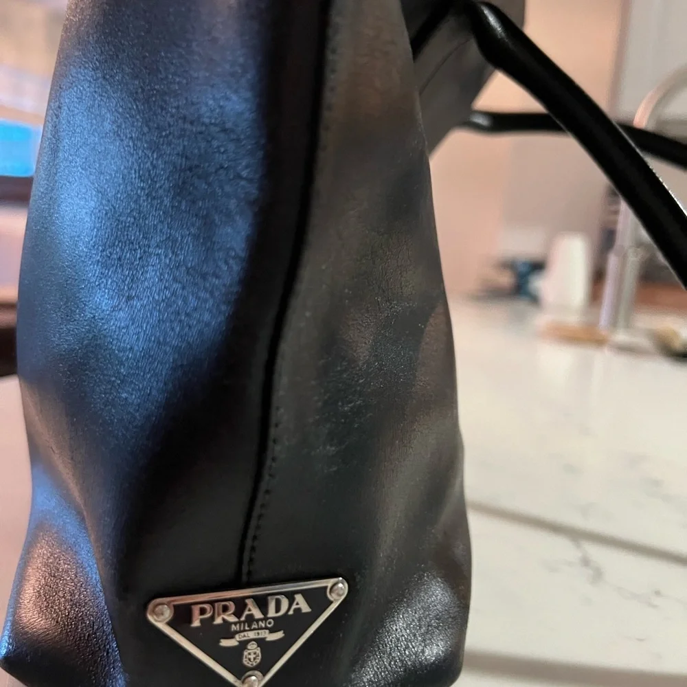 Prada Black Leather Bag - Picture 1 of 12